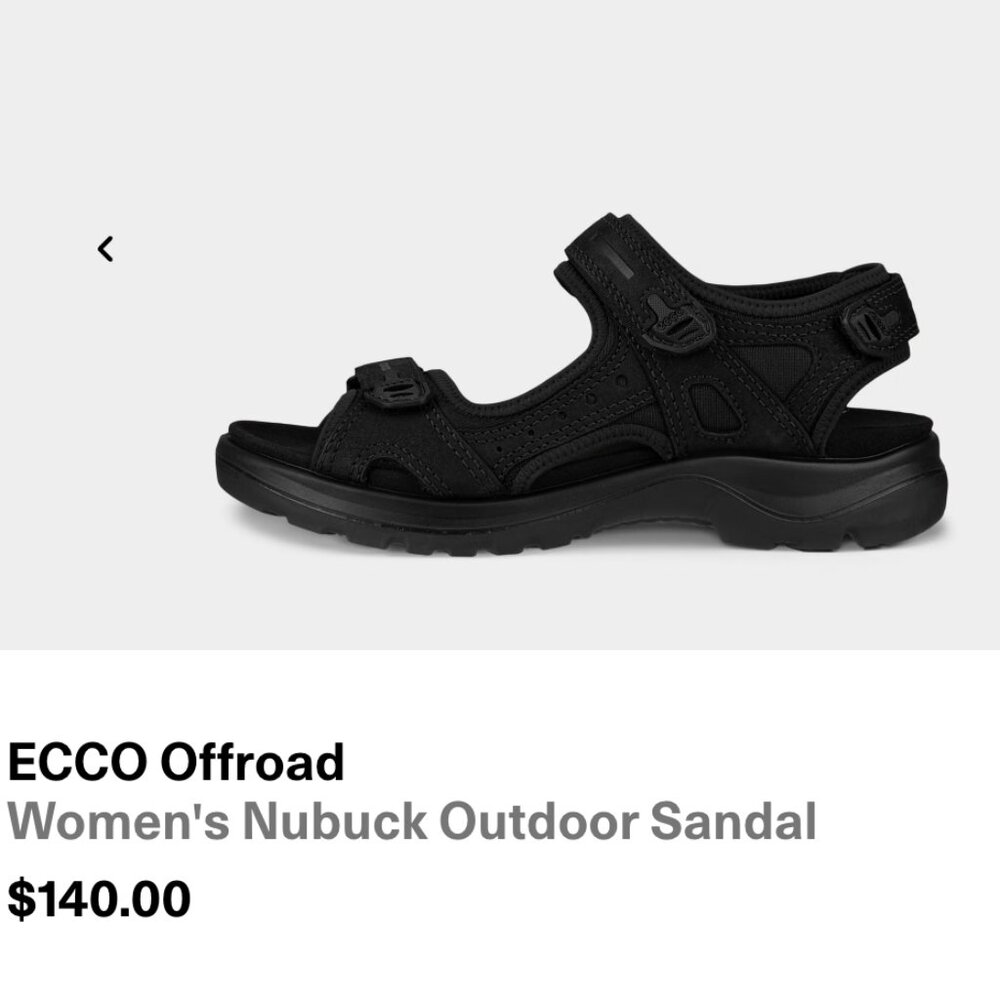ECCO offroad Women's Nubuck Outdoor Sandal *Like NEW*